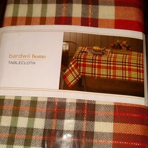 Bardwill table cloth. Plaid. Brown. New in package - Picture 1 of 3