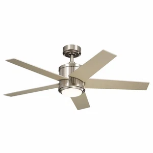 5 Blade Ceiling Fan with Light Kit In Art Deco Style-15.5 Inches Tall and 48 - Picture 1 of 1