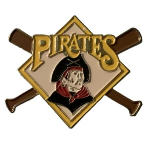 Vintage 1995 MLB Pittsburgh Pirates Logo Crossed Bats Souvenir Pin - Picture 1 of 2