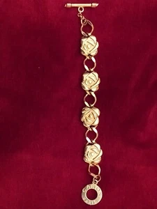 Caron Sidney Bracelet Bijoux en Plaqué Or Ancien - Foto 1 di 12