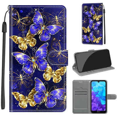 Flip Case For Huawei P30 Lite Y5/Y6 2019 Y6 2018 Y9 Prime Magnetic Leather Cover - Image 1 of 4