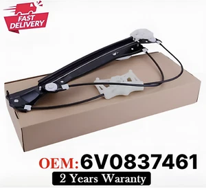 FITS SKODA FABIA MK3 2014-2021 PASSENGER SIDE LEFT FRONT WINDOW REGULATOR - Picture 1 of 3