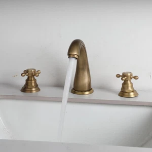 Grifo mezclador de caño de cascada de una sola manija para bañera montada en la pared de baño 3 piezas - Imagen 1 de 7