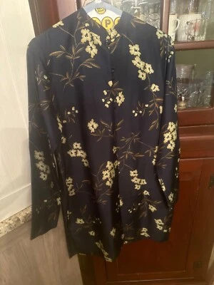 Top kimono vintage de mujer AMANDA SMITH 100% seda (8) y pantalones de seda (10) Foto 1 de 4