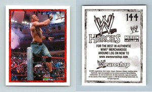 John Cena #144 WWE Heroes 2008 Merlin Wrestling Sticker