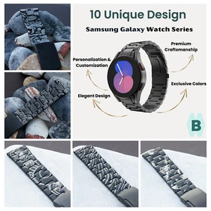for Samsung Galaxy Luxury Design Metal Watch Band Strap 2 3 4 5 6 7 Pro Classic - Picture 1 of 27