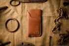 Leather iPhone 11 Case & Wallet Holder iPhone 11 Pro Sleeve Brown Leather Cover