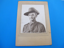 WW2 Australian Soldier in Uniform Large Portrait Original Photograph