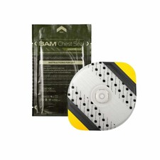 L@@K SAM Chest Medical SEAL 2.0 w/VALVE |9.2' x 7.6'| (Chest wound Seal) UKSF |