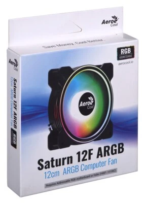 4710562754100 AEROCOOL PGS SATURN 12F ARGB 6P fan (120mm) Aerocool - Image 1 of 4