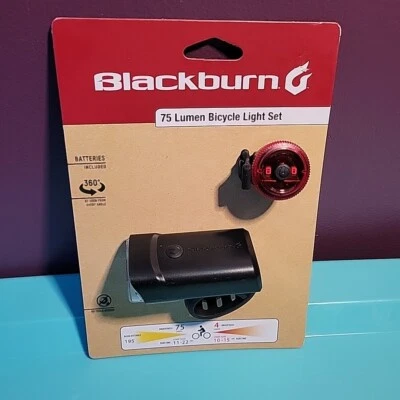 Blackburn 75 Lumens Front & Rear Bicycle Light Set - Pack of 2 - Image 1 of 2