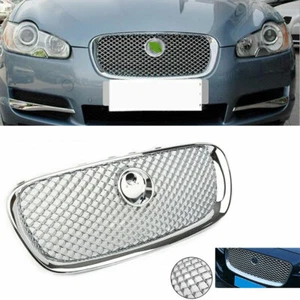 Chrome Front Upper Mesh Radiator Grille Grill For Jaguar XF 2008-2011 09 10 New - Bild 1 von 9