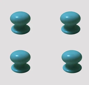 Pack Of 10 x Blue Polyester Resin Cupboard Cabinet Drawer Knobs 40mm + 1 FREE - Picture 1 of 1