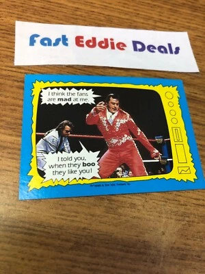 1987 TOPPS WRESTLING WWE WWF THE HONKY TONK MAN JIMMY HART CARD 72 EXCELLENT - Image 1 of 2