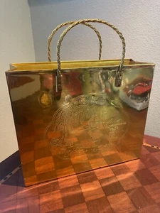 Vintage MCM Messing Einkaufstasche Korb Gio Ponti-Stil Zeitschriftenhalter - Bild 1 von 4