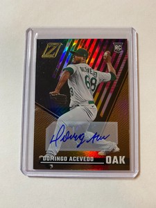 2022 Panini Chronicles DOMINGO ACEVEDO Zenith Auto #12 Rookie RC ATHLETICS