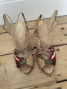 Charlotte Olympia Fruit Patch Heeled Sandals - Picture 1 of 5