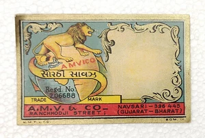 Vintage Original A.M.V. & Co. Ranchhod Ji Street Lables Collections - Bild 1 von 4