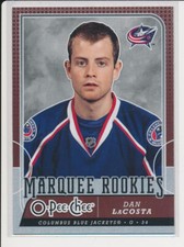 2008-09 O-Pee-Chee #544 DAN LaCOSTA - RC Rookie Card - Columbus Blue Jackets