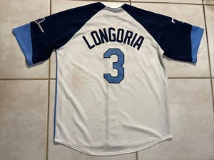 Rare Vintage MAJESTIC Tampa Bay Rays Evan Longoria #3 SEWN Jersey Men’s Large - Picture 1 of 16