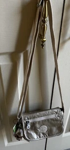 KIPLING Sabian Crossbody Mini Shoulder Bag in Metallic Gold NWT - Picture 1 of 6