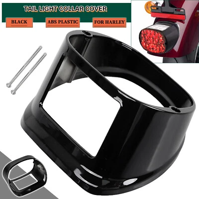 Cubierta de cuello de luz trasera para Harley Softail Fat Boy Electra Glide FLHTC FLHT Foto 1 de 4