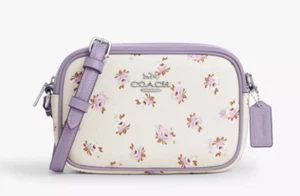 🌸 COACH CBA70 Mini Jamie Camera Bag W/Floral Print Chalk/Multi NWT🎀NEW🎁NIP🌷 - Picture 1 of 11