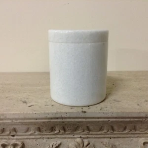 Crystal White Granite Cremation Urn for Ashes Memorial Funeral Burial 7.5x6.5 G - Picture 1 of 8