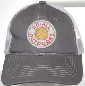 NWOT Do All Outdoors Trucker Hat Hunting & Shooting Strapback Cap Gray / White - Picture 1 of 9