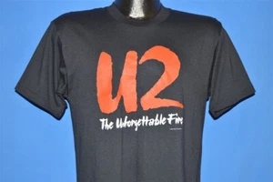 vintage 80s U2 UNFORGETTABLE FIRE PHOTOS 2 SIDED BONO THE EDGE t-shirt MEDIUM M - Picture 1 of 4