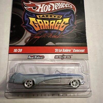 Hot Wheels Larry's Garage '51 LeSabre Concept Real Riders Blue Chase Foto 1 de 3