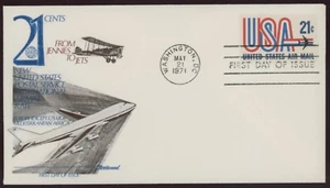 USA - 1968 SC# C81 Washington DC FDC - USA & Jet 21c - Fleetwood Cachet - Bild 1 von 2