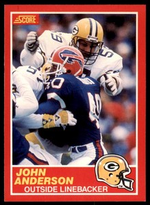 1989 SCORE JOHN ANDERSON . GREEN BAY PACKERS #147