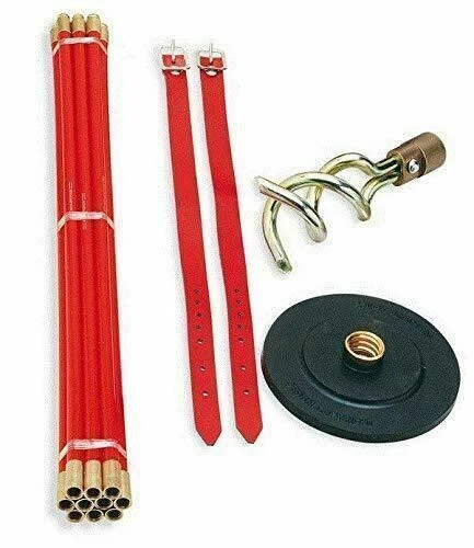 VARILLAS DE DRENAJE Rothenberger 130080 (JUEGO DE 10) C/W 4" ÉMBOLO, TORNILLO SIN FIN Y CORREAS Foto 1 de 1