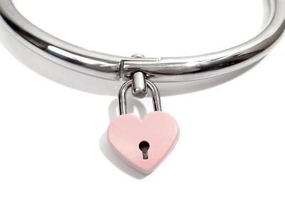 Candado Mini Corazón Rosa con Llave - CuffStore Foto 1 de 3