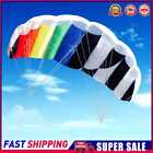 1.4m Parafoil Kite Lightweight Big Rainbow Kite Plaid Fabric Material for Adults