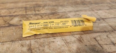 Tornillo de pasador Starrett 166D con mango octogonal aislado gama .115-.087" nuevo Foto 1 de 4