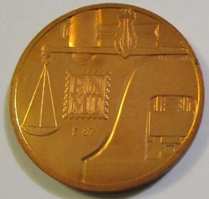 *GUTSE* JCI-5,MEDALLA E-87, III EXPOSICIÓN NACIONAL DE NUMISMÁTICA, SIN CIRCULAR - Bild 1 von 2