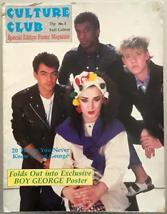 CULTURE CLUB *RARE ORIGINAL UK SPECIAL EDITION POSTER MAGAZINE NO.3 - Boy George - Imagen 1 de 2