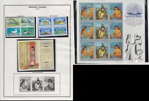 Marshall Islands Collector Sheet 1989 Scotts #212a #221 #213-215 #143-146 ST1618 - Picture 1 of 3