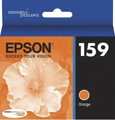 New Genuine Epson 159 Orange Ink Cartridge Epson Stylus Photo R2000  - Image 1 of 3