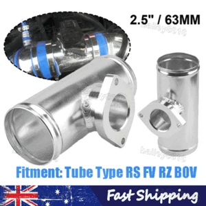Aluminum Flange Pipe Pressure Relief Valve Base for 2.5" Female Silicone Coupler - Picture 1 of 10