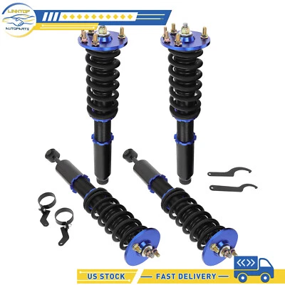 Blue Coilover For Honda Accord 2003-2007 Strut Adjustable Height Shock Absorber Foto 1 de 4