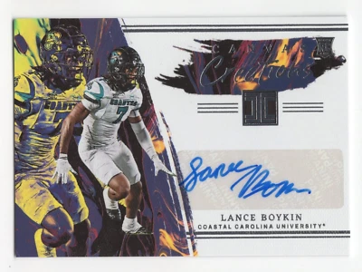 2023 Panini Chronicles Impeccable Draft Picks LANCE BOYKINS RC Canvas Creations - Image 1 of 2