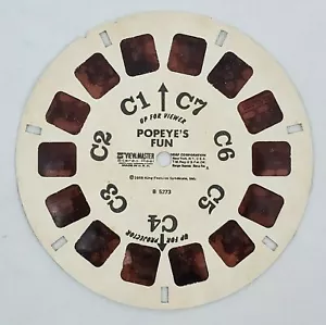 VINTAGE ~ View Master Reel - POPEYE'S FUN - #B5273 - c.1951 - Picture 1 of 5