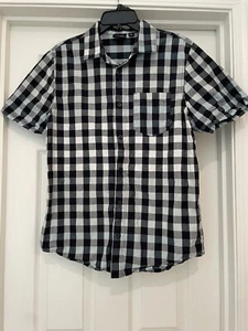Vans Short Sleeve Button Down Shirt Youth Boy's Size Small - Picture 1 of 9