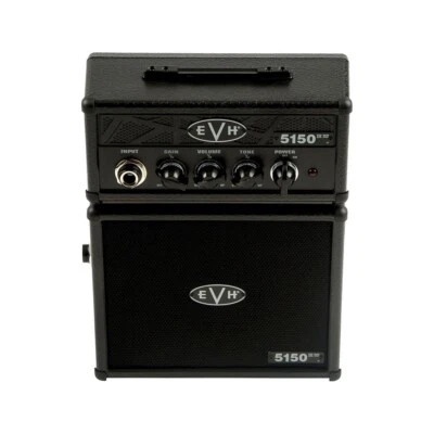 EVH 5150III Micro Guitar Amplifier Stack, Stealth Black Mini Amp - Image 1 of 4