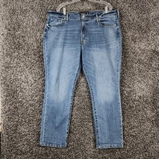 Abercrombie & Fitch Mens Athletic Straight Leg Blue Jeans Size 40x30
