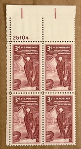 Scott #1064, 1955 Pennsylvania Academy, USPS 3¢ Block , MNH/OG, VF/XF - Picture 1 of 2