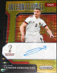 2022 Prizm World Cup Leander Dendoncker Ink Breakaway Gold Jersey # 06/10 Auto - Bild 1 von 3